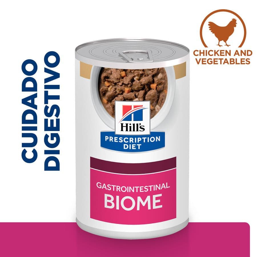 354 g Hill's Prescription Diet Gastrointestinal Biome Estofado Pollo y Verduras lata para perros, , large indicador imagen numero 2